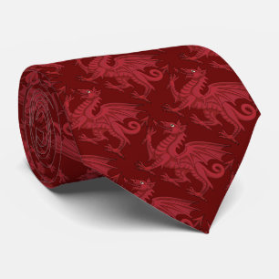 Cravate Dragon rouge de Galles (Y Ddraig Goch)