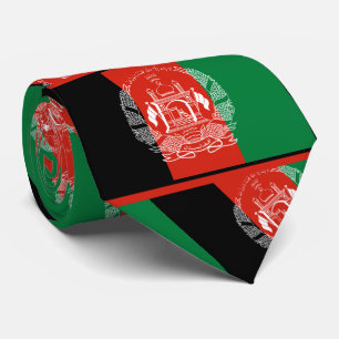 Cravate Drapeau afghan, drapeau d'Afghanistan