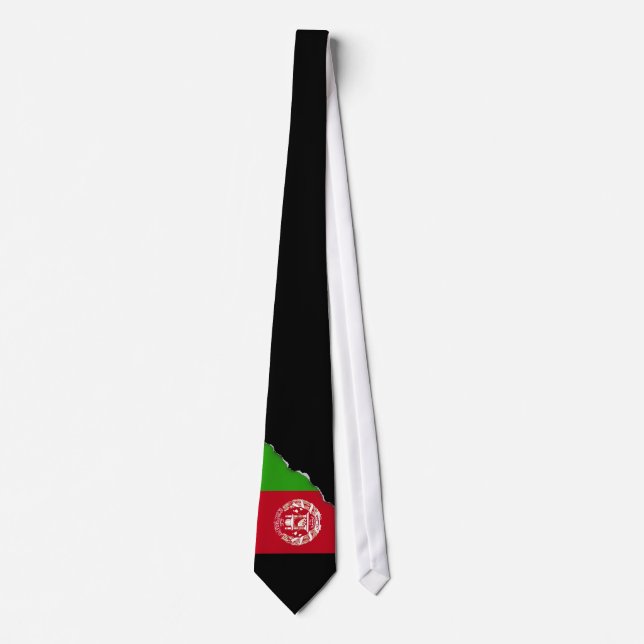 Cravate Drapeau Afghanistan (Devant)
