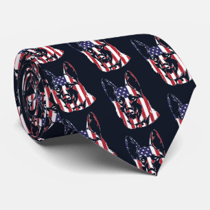 Cravate Drapeau allemand USA personnalisé