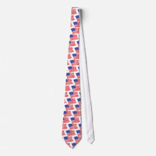 Cravate Drapeau américain