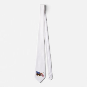 Cravate Drapeau américain et aigle