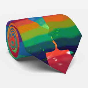 Cravate Drapeau arc-en-ciel