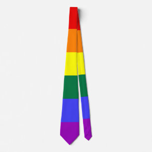 Cravate Drapeau arc-en-ciel LGBT Pride