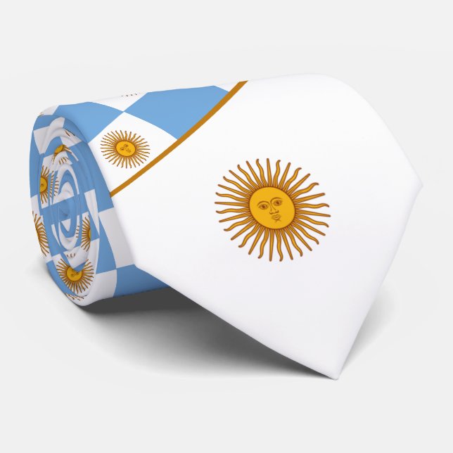 Cravate Drapeau argentin, Drapeau de l'Argentine (Roulé)