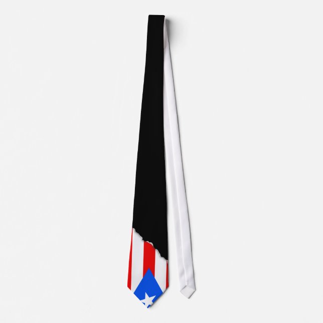 Cravate Drapeau classique de Porto Rico (Devant)