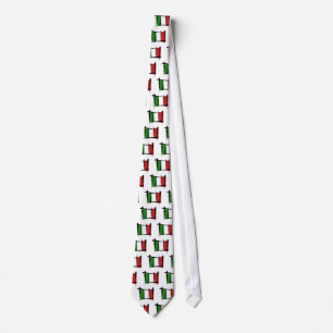 Cravate Drapeau de brosse de l'Italie