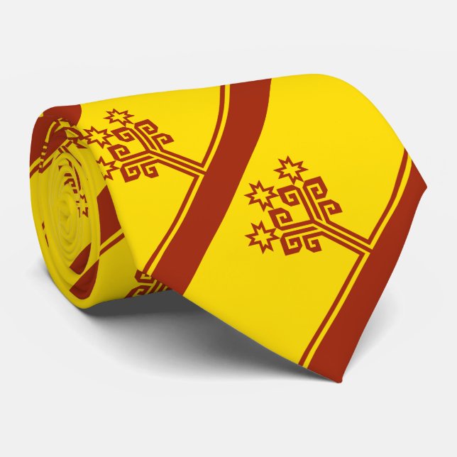 Cravate Drapeau de Chuvashia (Roulé)