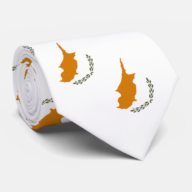 Cravate Drapeau de Chypre (Roulé)