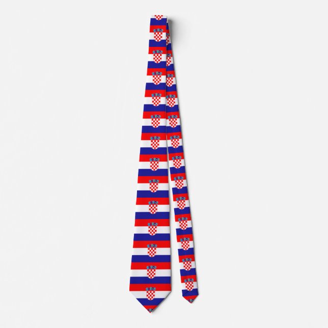 Cravate Drapeau de Croatie (Devant)
