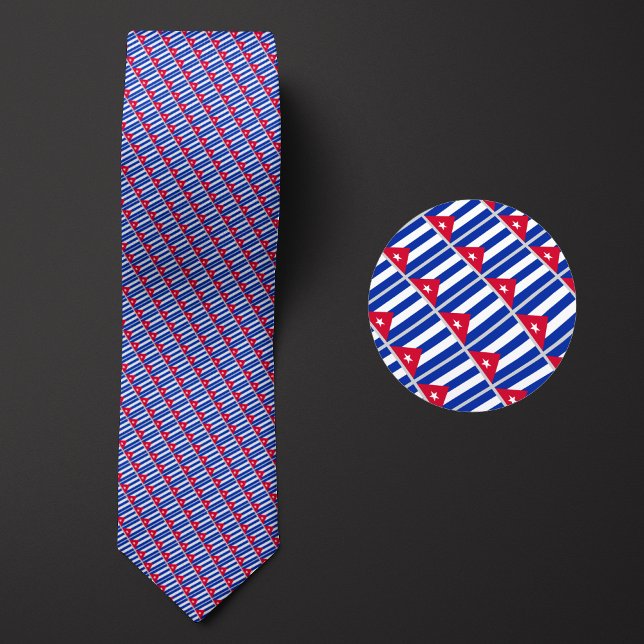 Cravate Drapeau de Cuba Motif (Créateur téléchargé)