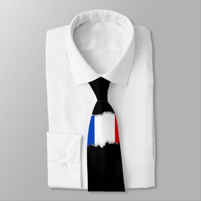 Cravate Drapeau de France (Attaché)