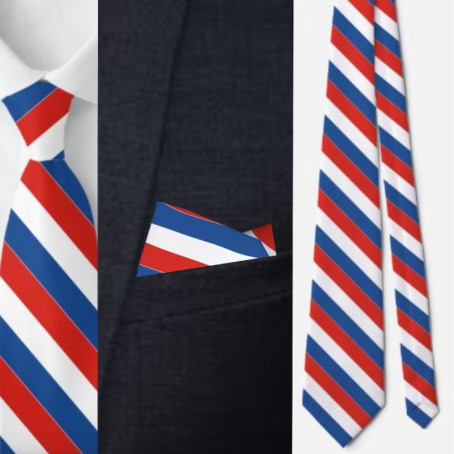 Cravate Drapeau de France personnalisé (Créateur téléchargé)