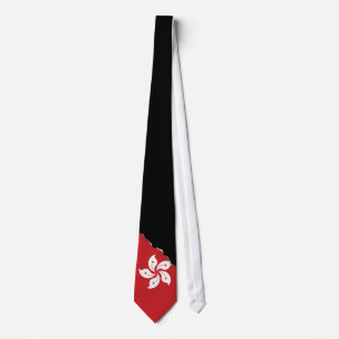 Cravate Drapeau de Hong Kong