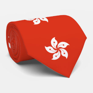 Cravate Drapeau de Hong Kong