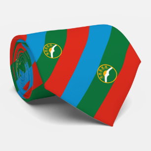Cravate Drapeau de Karatchaïevo-Tcherkessie