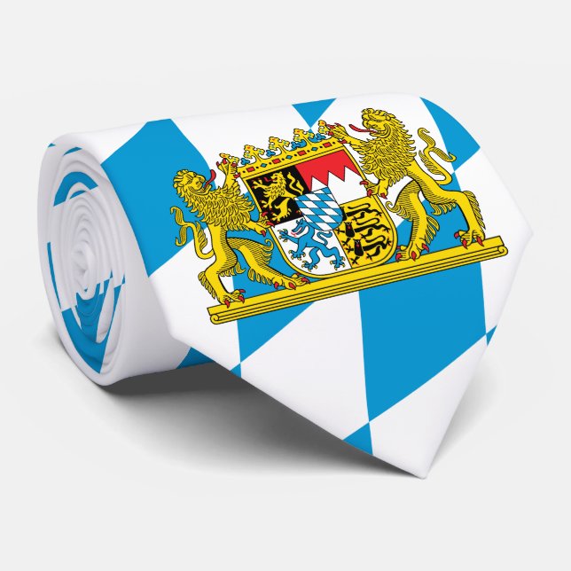 Cravate Drapeau de la Bavière (Roulé)