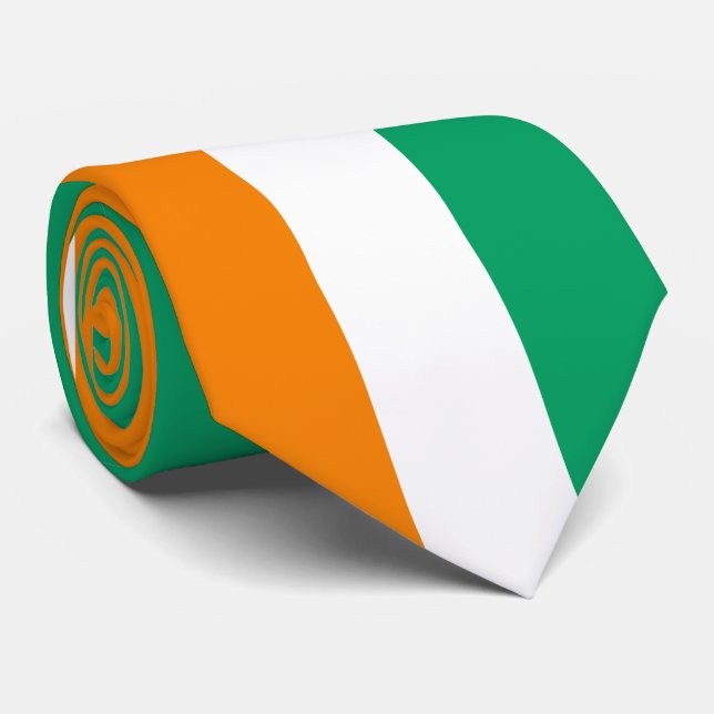 Cravate Drapeau de la Côte d'Ivoire (Roulé)