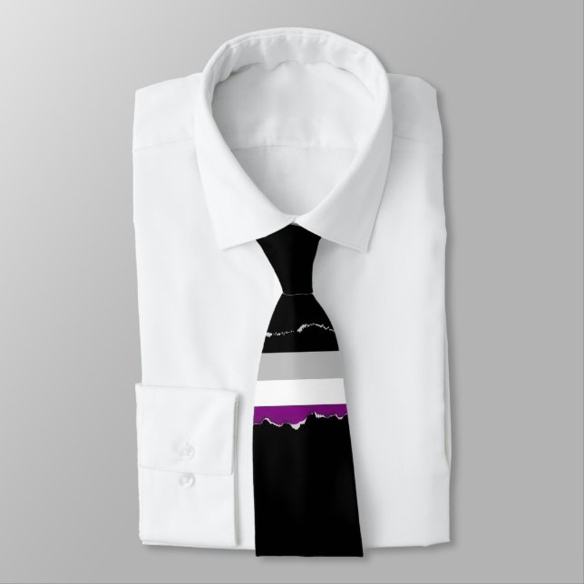 Cravate Drapeau de la fierté sexuelle (Attaché)