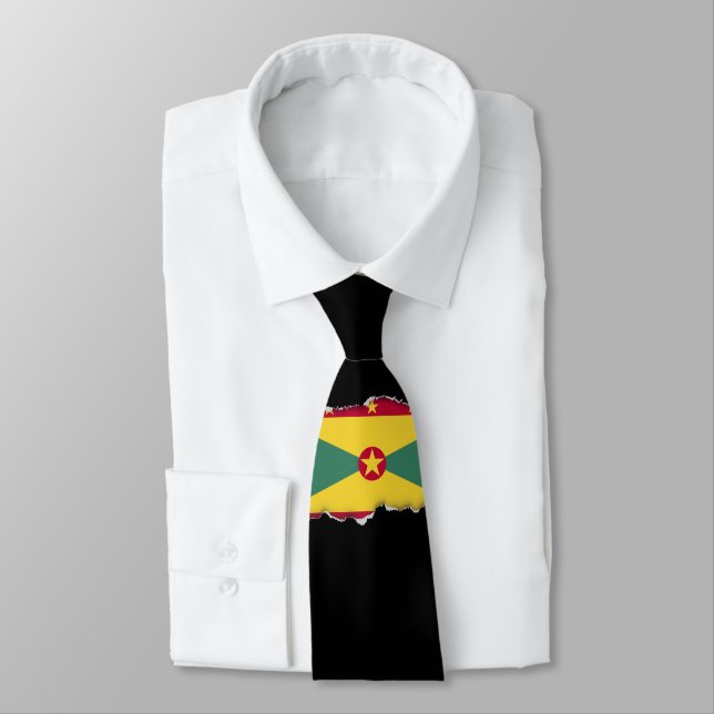 Cravate Drapeau de la Grenade (Attaché)