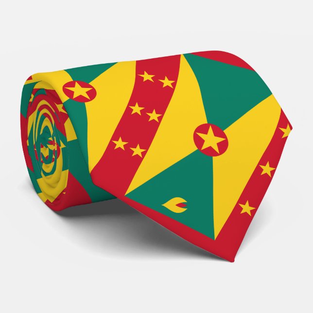 Cravate Drapeau de la Grenade (Roulé)