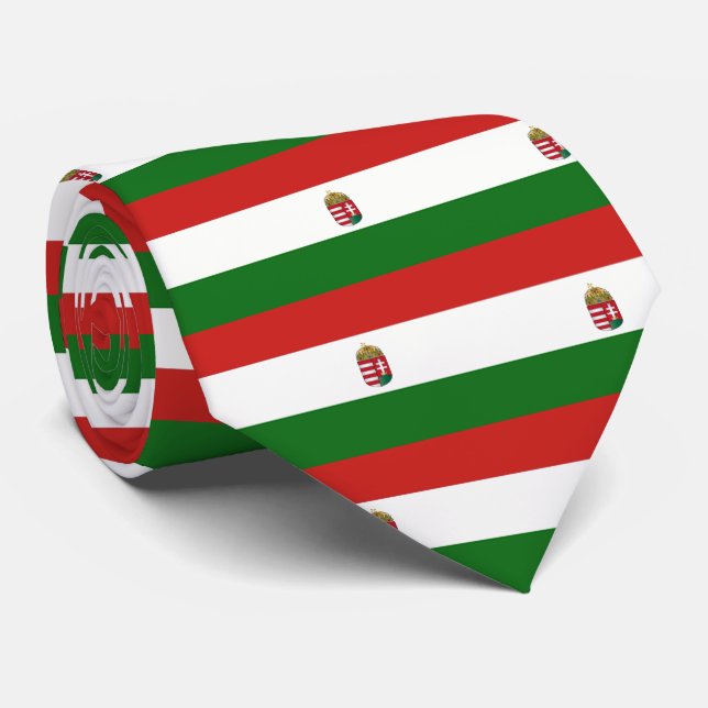 Cravate drapeau de la Hongrie (Roulé)