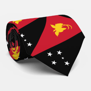 Cravate Drapeau de la Papouasie-Nouvelle-Guinée