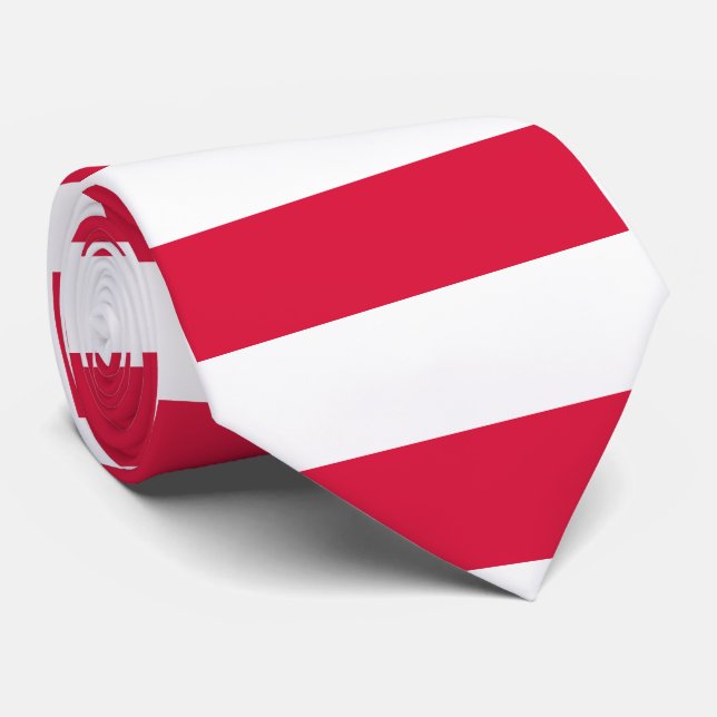 Cravate Drapeau de la Pologne (Roulé)