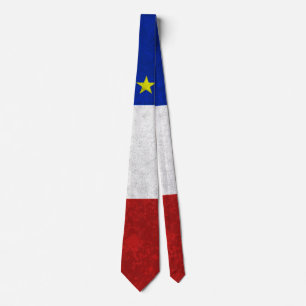 Cravate Drapeau de l'Acadie en détresse