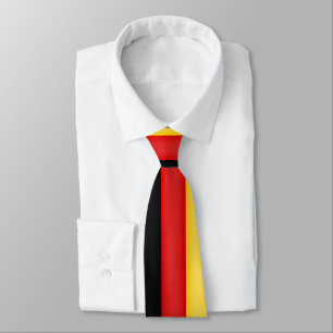 Cravate Drapeau de l'Allemagne Schwarz Rot or couleurs pat