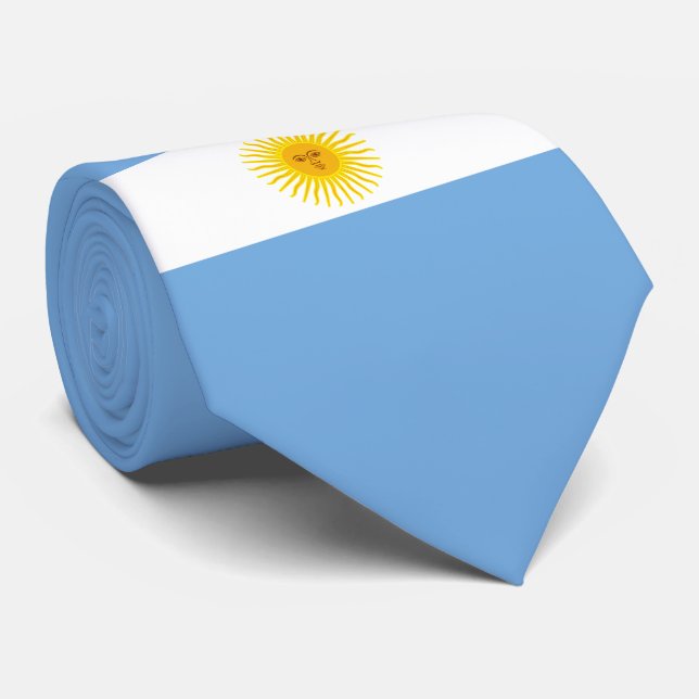 Cravate Drapeau de l'Argentine (Roulé)