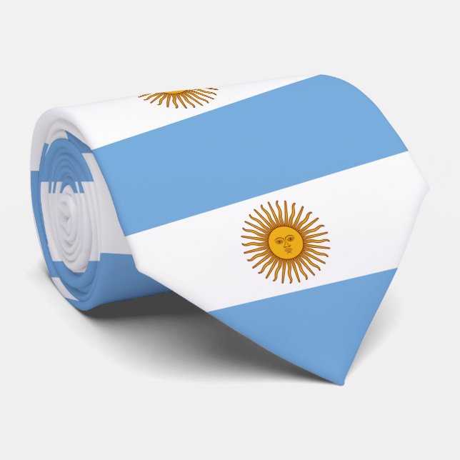 Cravate Drapeau de l'Argentine Bandera De Argentina (Roulé)
