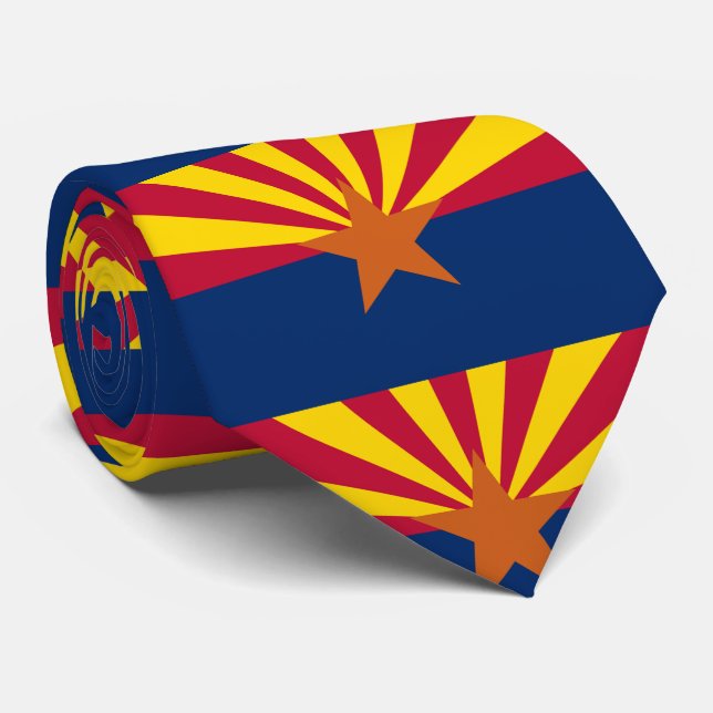 Cravate Drapeau de l'Arizona (Roulé)