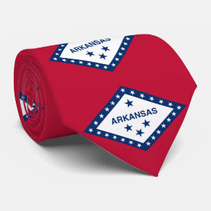 Cravate Drapeau de l'Arkansas