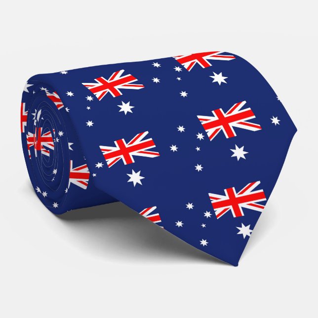 Cravate Drapeau de l'Australie (Roulé)