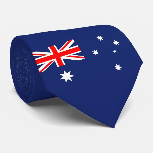 Cravate Drapeau de l'Australie (Roulé)