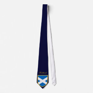 Cravate Drapeau de l'Écosse Nom personnalisé