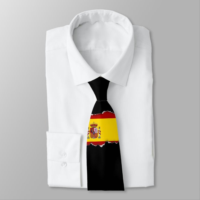 Cravate Drapeau de l'Espagne (Attaché)
