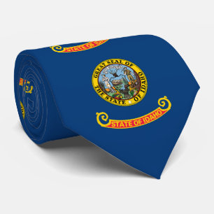 Cravate Drapeau de l'État de l'Idaho