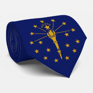 Cravate Drapeau de l'État de l'Indiana