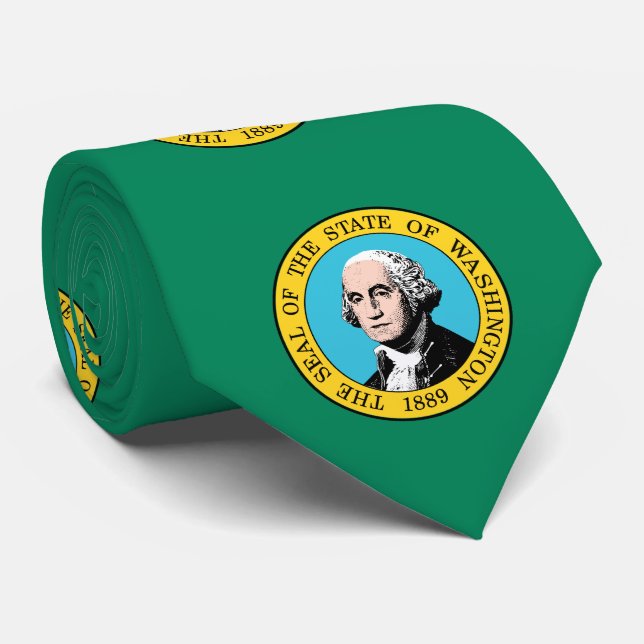 Cravate Drapeau de l'État de Washington (Roulé)