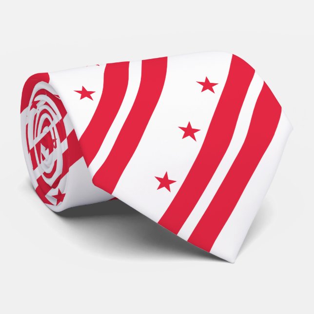 Cravate Drapeau de l'État de Washington DC (Roulé)