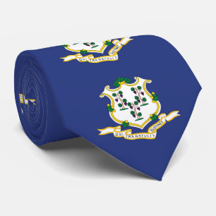 Cravate Drapeau de l'État du Connecticut