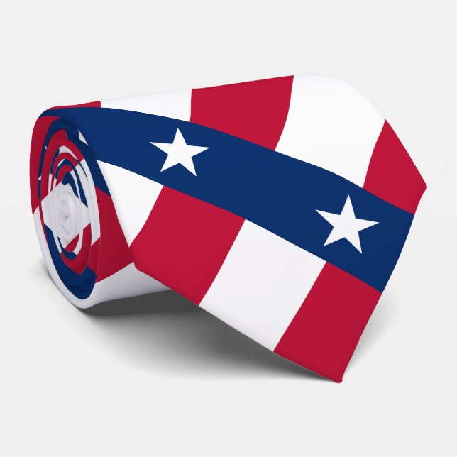 Cravate Drapeau de l'État du Texas (Roulé)