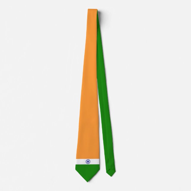 Cravate Drapeau de l'Inde (Devant)
