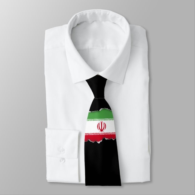 Cravate Drapeau de l'Iran (Attaché)