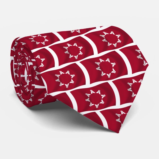 Cravate Drapeau de l'Oglala Lakota Tie (Roulé)
