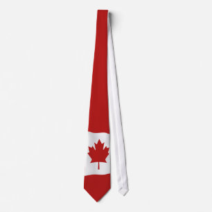 Cravate Drapeau de l'Unifolié du Canada