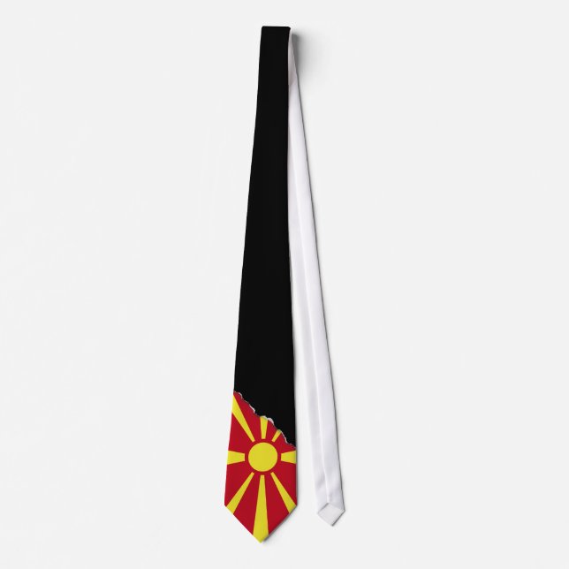 Cravate Drapeau de Macédoine (Devant)