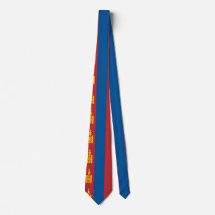 Cravate Drapeau de Mongolie